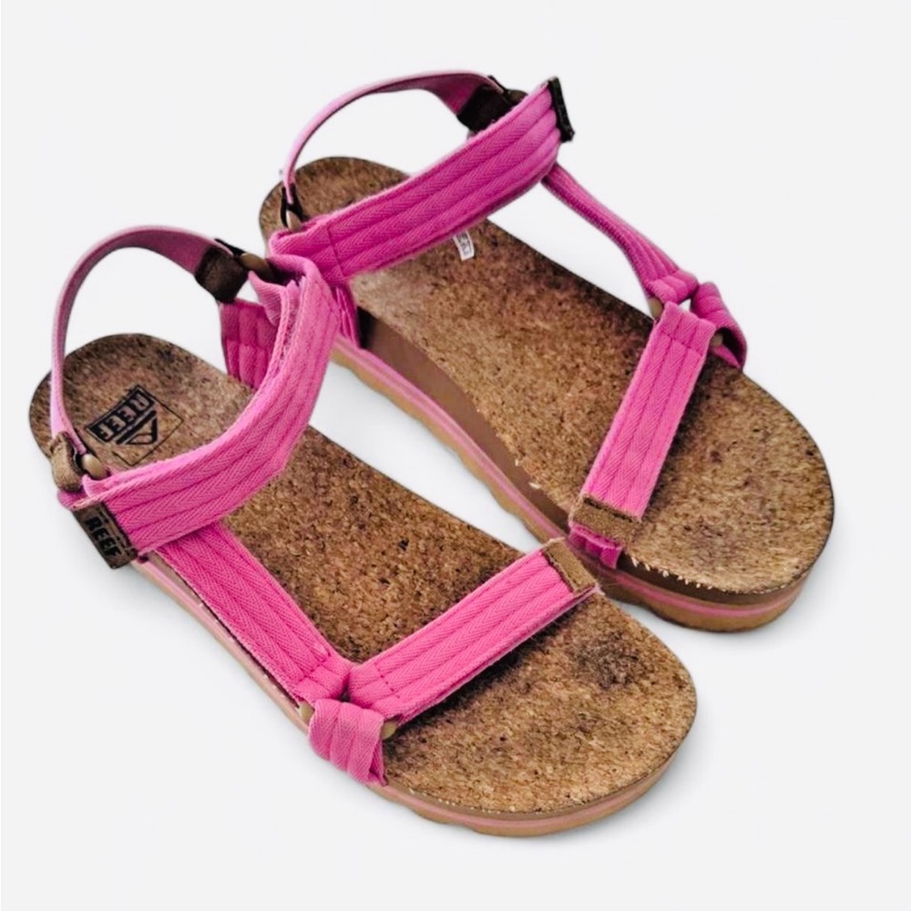 REEF Pink Women’s Sandals • Cushion Rem Hi × Malibu • Size 10 US